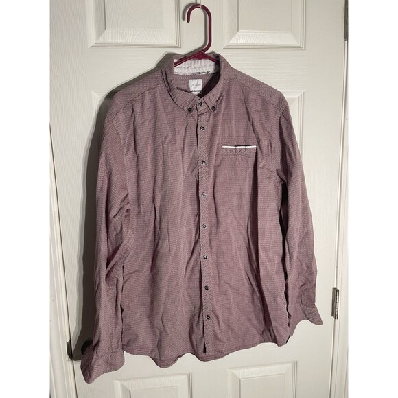 JB Holt Long Sleeve Athletic Fit Button Down Long Sleeve XL MENS RED - Picture 1 of 8